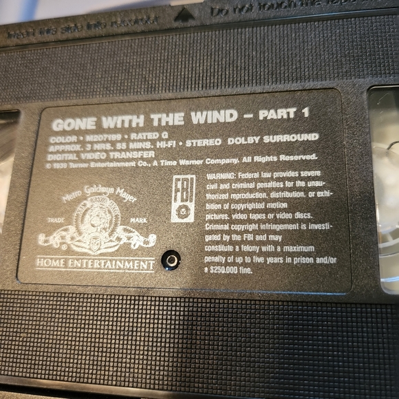 Gone with the Wind Boxed Set VHS TAPES 2 Tapes - Picture 8 of 9